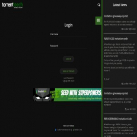 Скриншот главной страницы сайта torrentleech.org