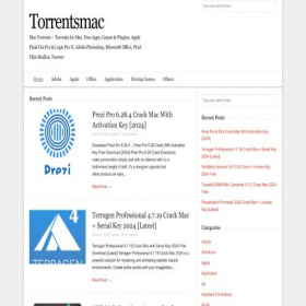 Скриншот главной страницы сайта torrents-mac.net
