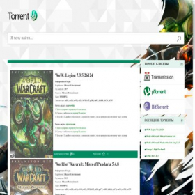 Скриншот главной страницы сайта torrentu.biz