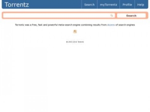 Скриншот главной страницы сайта torrentz.eu