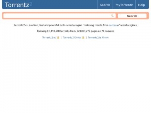 Скриншот главной страницы сайта torrentz2.eu