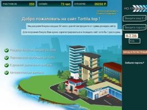 Скриншот главной страницы сайта tortila.top