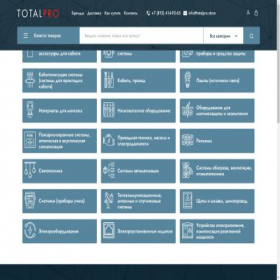 Скриншот главной страницы сайта totalpro.store