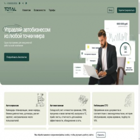 Скриншот главной страницы сайта totalservices.ru
