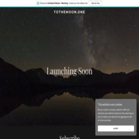 Скриншот главной страницы сайта tothemoon.one