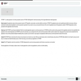 Скриншот главной страницы сайта totp.app