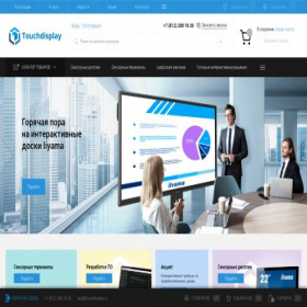 Скриншот главной страницы сайта touchdisplay.ru
