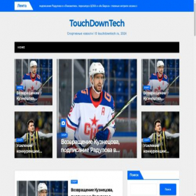 Скриншот главной страницы сайта touchdowntech.ru