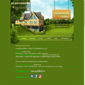Скриншот главной страницы сайта town-green.ru