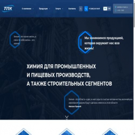 Скриншот главной страницы сайта tpcompany.ru
