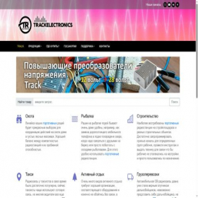 Скриншот главной страницы сайта track-electronics.ru