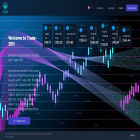 Скриншот главной страницы сайта trade-365.com
