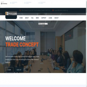 Скриншот главной страницы сайта trade-concept.org