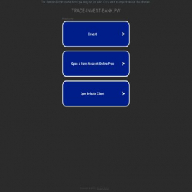 Скриншот главной страницы сайта trade-invest-bank.pw