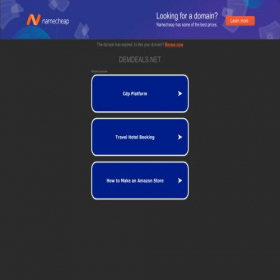 Скриншот главной страницы сайта trade.demdeals.net