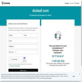 Скриншот главной страницы сайта trade.dioleaf.com