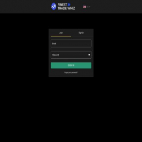 Скриншот главной страницы сайта trade.finesttradewhiz.net