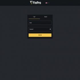 Скриншот главной страницы сайта trade.finpro.business