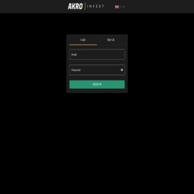 Скриншот главной страницы сайта trade.investakro.com