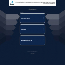 Скриншот главной страницы сайта trade.mlpfunds.com