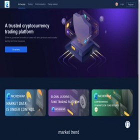 Скриншот главной страницы сайта trade.nicheswap.net