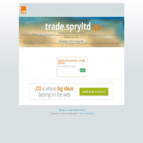 Скриншот главной страницы сайта trade.spryltd.co