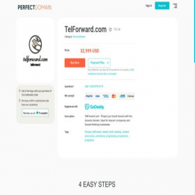 Скриншот главной страницы сайта trade.telforward.com