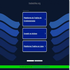 Скриншот главной страницы сайта trade.tradestrike.org