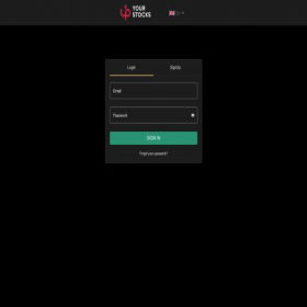 Скриншот главной страницы сайта trade.upyourstocks.net