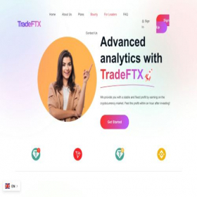 Скриншот главной страницы сайта tradeftx.store