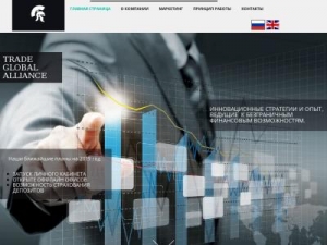 Скриншот главной страницы сайта tradeglobalalliance.com