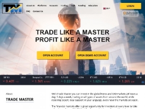 Скриншот главной страницы сайта trademaster.fm