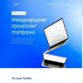 Скриншот главной страницы сайта trademo.su