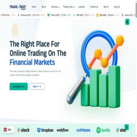 Скриншот главной страницы сайта tradenextmarkets.com