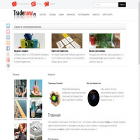 Скриншот главной страницы сайта tradenow.ru