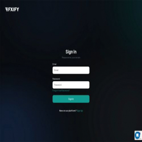 Скриншот главной страницы сайта trader.fxify.com