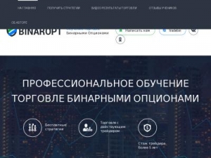 Скриншот главной страницы сайта traderoptions.ru
