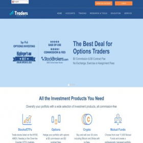 Скриншот главной страницы сайта traderschoices.com