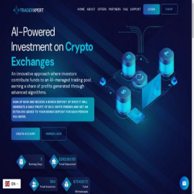 Скриншот главной страницы сайта traderxpert.cc