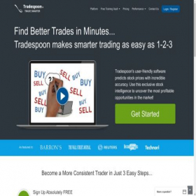 Скриншот главной страницы сайта tradespoon.com