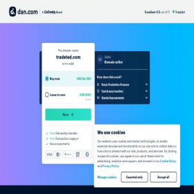 Скриншот главной страницы сайта tradeted.com