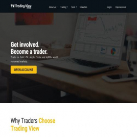 Скриншот главной страницы сайта trading-view.online