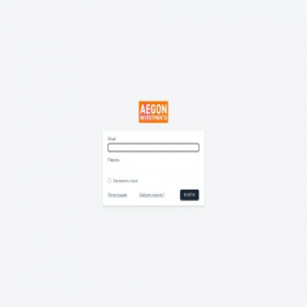 Скриншот главной страницы сайта trading.aegon-investments.com