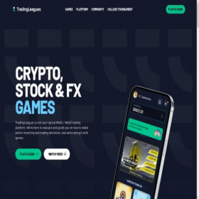 Скриншот главной страницы сайта tradingleagues.app