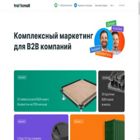 Скриншот главной страницы сайта trafficmall.site