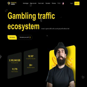 Скриншот главной страницы сайта trafficroom.online