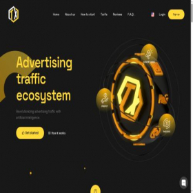 Скриншот главной страницы сайта traffixxx.io