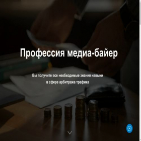 Скриншот главной страницы сайта trafic-fb.tilda.ws