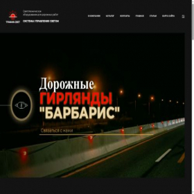 Скриншот главной страницы сайта trafiksvet.ru