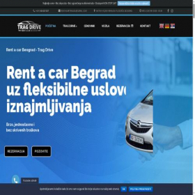 Скриншот главной страницы сайта tragdrive.rs